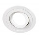 Foco basculante Redondo empotrar Aluminio 90mm, para Lámpara GU10/MR16, Blanco, Negro, Wengué ó Texturizado